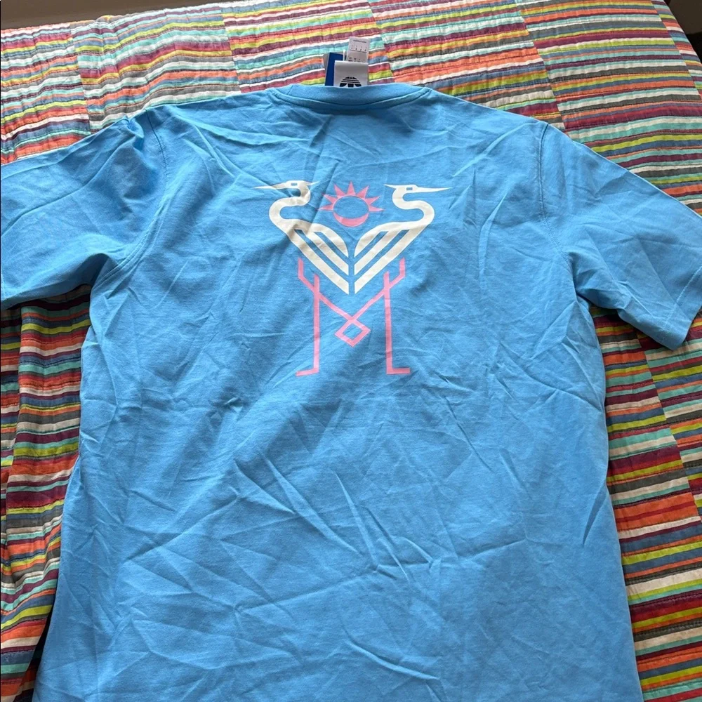 adidas Miami double sided Logo Short Sleeve Tee size, 2xL  nwt